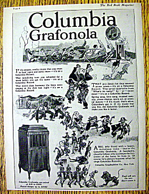 1918 Columbia Grafonola With Grafonola