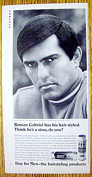 1968 Dep For Men With Los Angeles Rams' Roman Gabriel