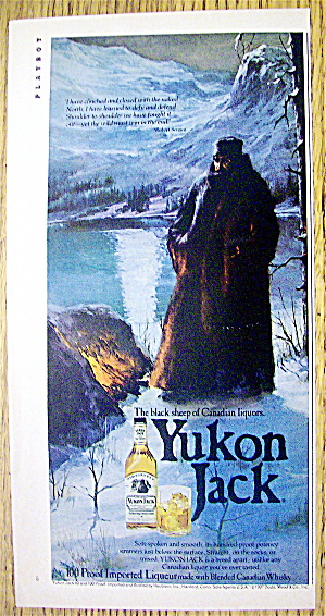 1980 Yukon Jack Canadian Whiskey With Black Sheep