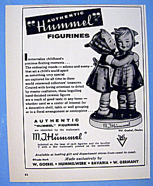 1958 M. J. Hummel Figurines With 2 Girls Figurine