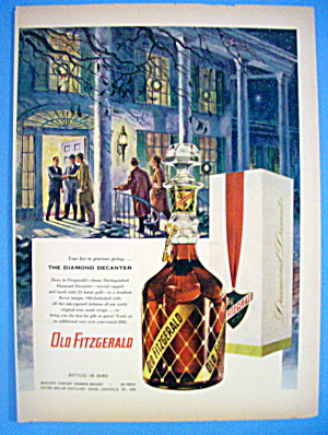 1953 Old Fitzgerald Whiskey With Group Of Men