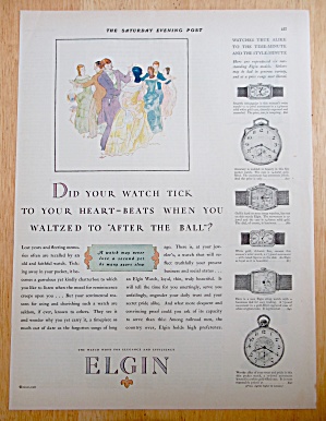 1927 Elgin Watches With People Waltzing