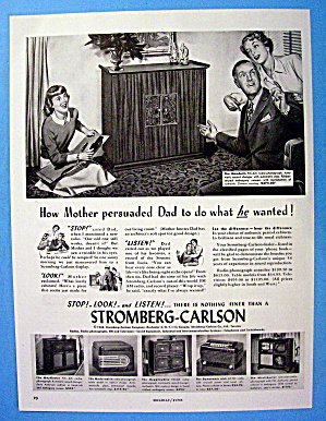 1948 Stromberg Carlson With Family With The Mandarin