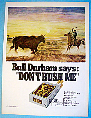 1968 Bull Durham Cigarettes With Encounter At Dawn