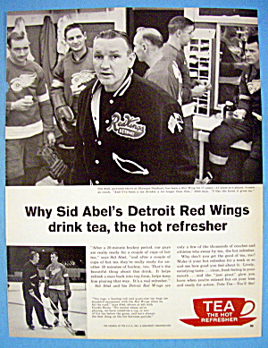 1962 Tea With Player & Coach Sid Abel (Red Wings)