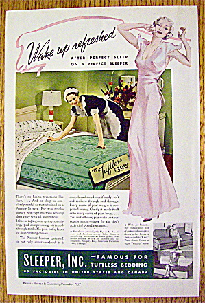 1937 Perfect Sleeper With Maid Fixing Bed