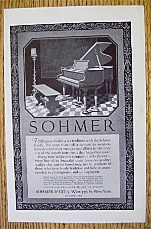 1925 Sohmer & Company With Sohmer Piano