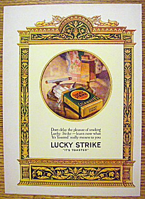 1926 Lucky Strike Cigarettes With Pack Of Cigarettes