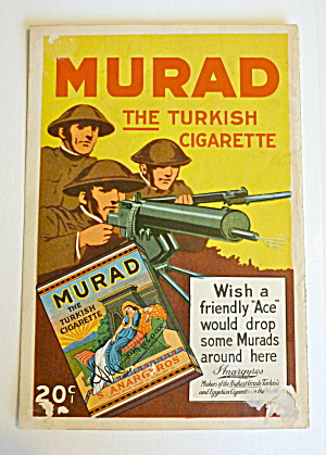 1919 Murad Turkish Cigarettes With Soldiers