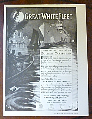 1928 Great White Fleet With Golden Caribbean