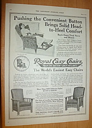 1918 Royal Easy Chair With Woman Sitting In Chair