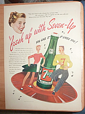 1946 7 Up (Seven Up) With Boy & Girl Dancing