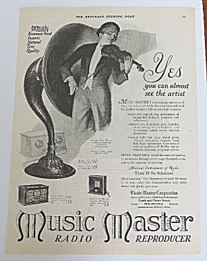 1925 Music Master With Man Playing Violin