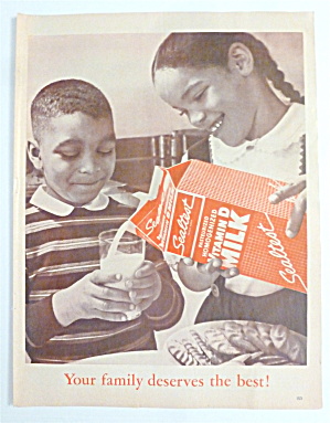 1963 Sealtest Milk With A Girl Pouring Milk