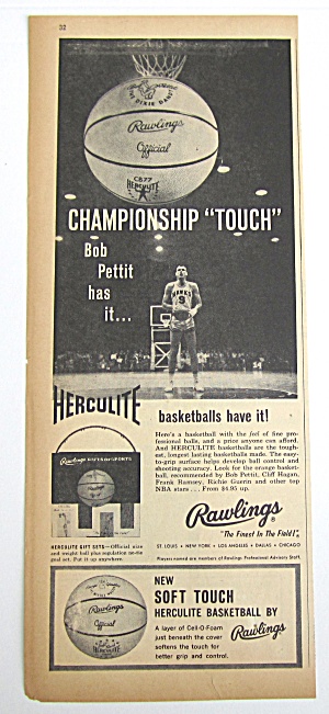 1960 Vintage Rawlings Herculite Basketball