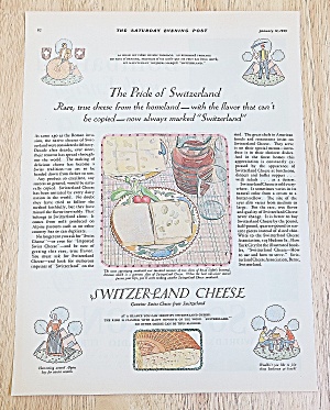 1929 Switzerland Cheese With Sandwich With Cheese