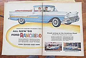 1958 Ford Ranchers With Man Driving
