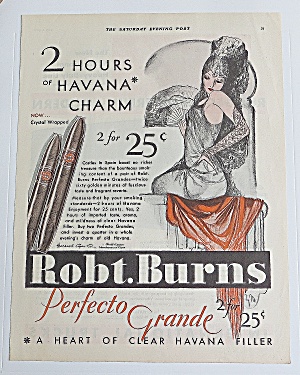 1930 Robt Burns Perfecto Grande With Showgirl