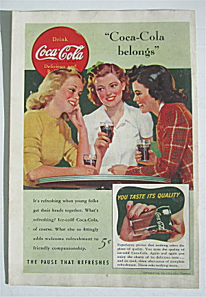 1941 Coca Cola (Coke) With 3 Women Talking