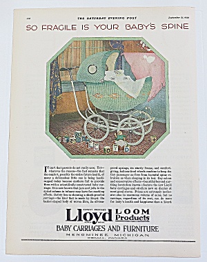 1929 Lloyd Baby Carriages With Green Carriage