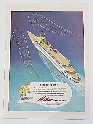 1946 Matson With Cruise Ship