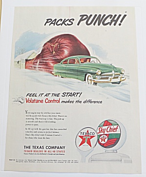 1951 Texaco With Car & Boxing Glove