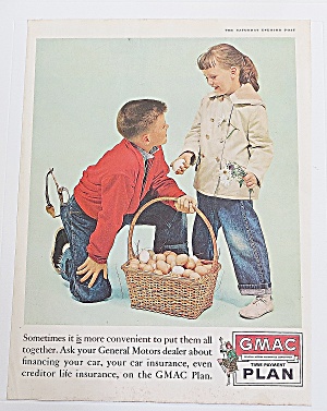 1960 Gmac Time Payment Plan With Kids & Eggs