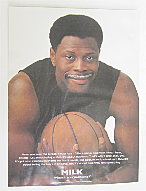 1998 Milk With Basketball's Patrick Ewing