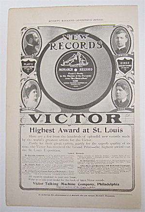 1905 Victor Records With Sousa, Pryor, Jose & Sembrich