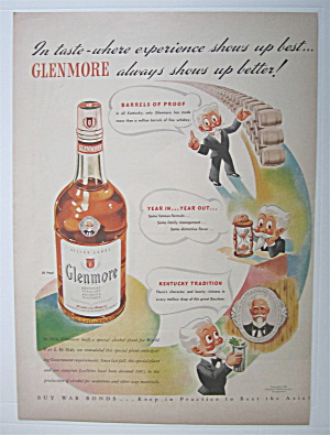 1943 Glenmore Whiskey W/ White Haired Man