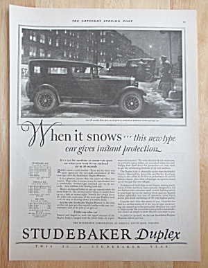1924 Studebaker Automobile W/studebaker Duplex Phaeton
