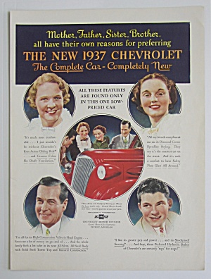 1937 Chevrolet With 4 Different People