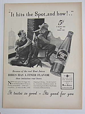 1937 Hires Root Beer With Men Working