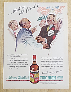 1938 Ten High Whiskey With Meeting An Old Friend