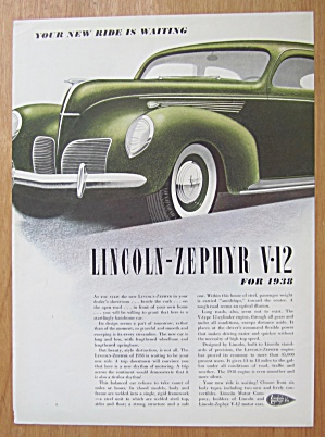 1938 Lincoln Zephyr V-12 With 1938 Zephyr