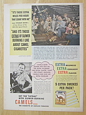 1940 Camel Cigarettes With Wilbur Shaw