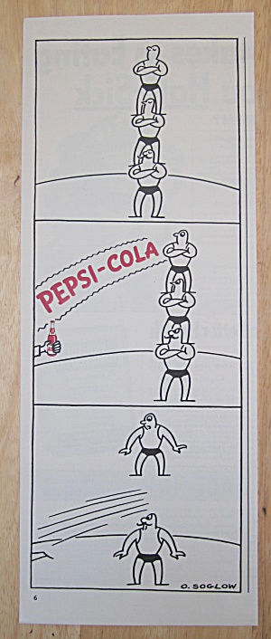 1942 Pepsi Cola (Pepsi) W/ Men Balancing On Each Other