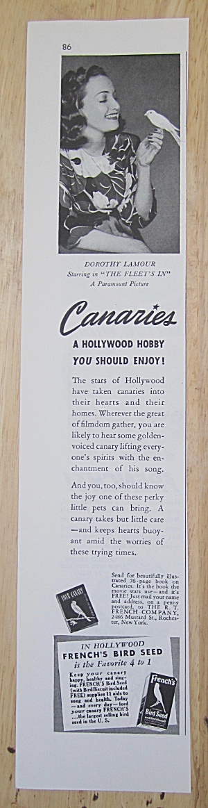 1942 Canaries With Dorothy Lamour