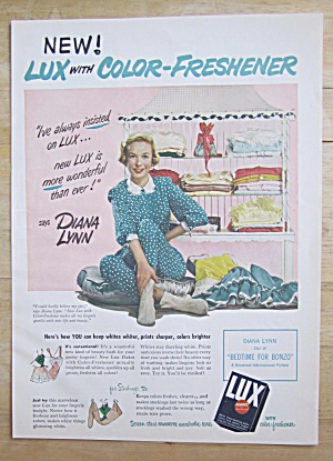 1951 Lux Soap & Flakes With Diana Lynn