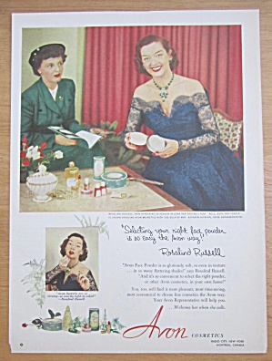 1952 Avon Cosmetics With Rosalind Russell