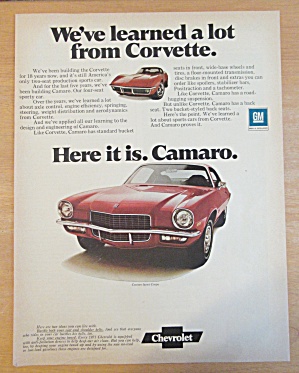 1971 Chevrolet Automobile With Chevrolet Camaro