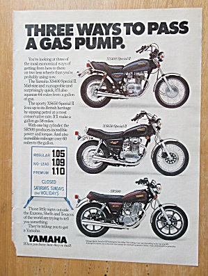 1980 Yamaha Motorcycle With Yamaha Special Motorcycles