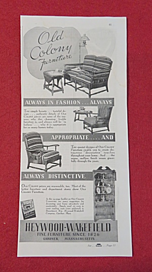 1937 Heywood Wakefield W Old Colony Furniture
