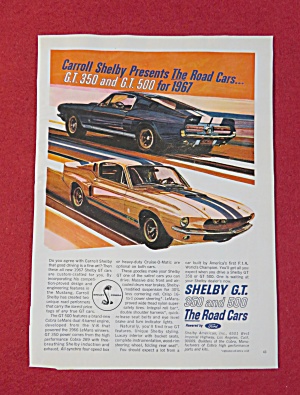 1966 Shelby Automobile With Shelby G T 350 & 500