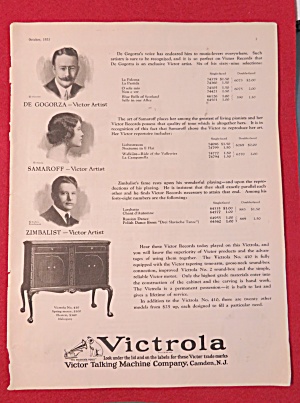 1923 Victrola With De Gogorza, Samaroff & Zimbalist