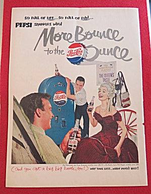 1951 Pepsi (Pepsi Cola) With Woman Dressed As Queen