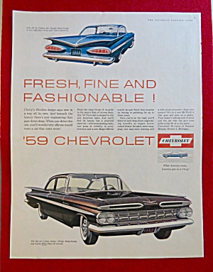 1958 Chevrolet Automobile W/ '59 Chevrolet