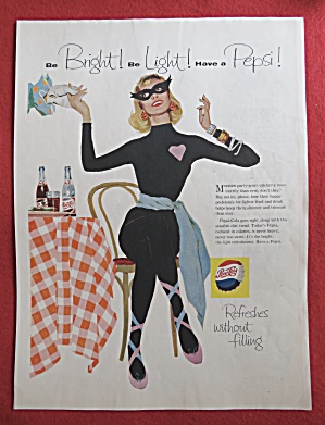 1958 Pepsi-cola (Pepsi) With Woman Dressed In Black
