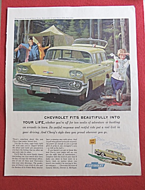 1958 Chevrolet Automobile W/ Brookwood Station Wagon