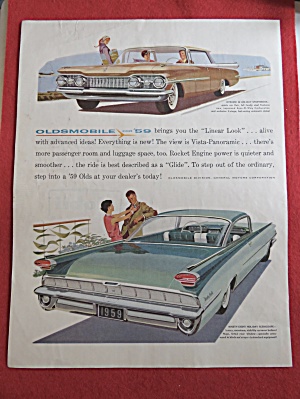 1958 Oldsmobile Automobile With Holiday Sedan/coupe